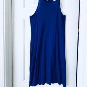 Blue think straps dress
